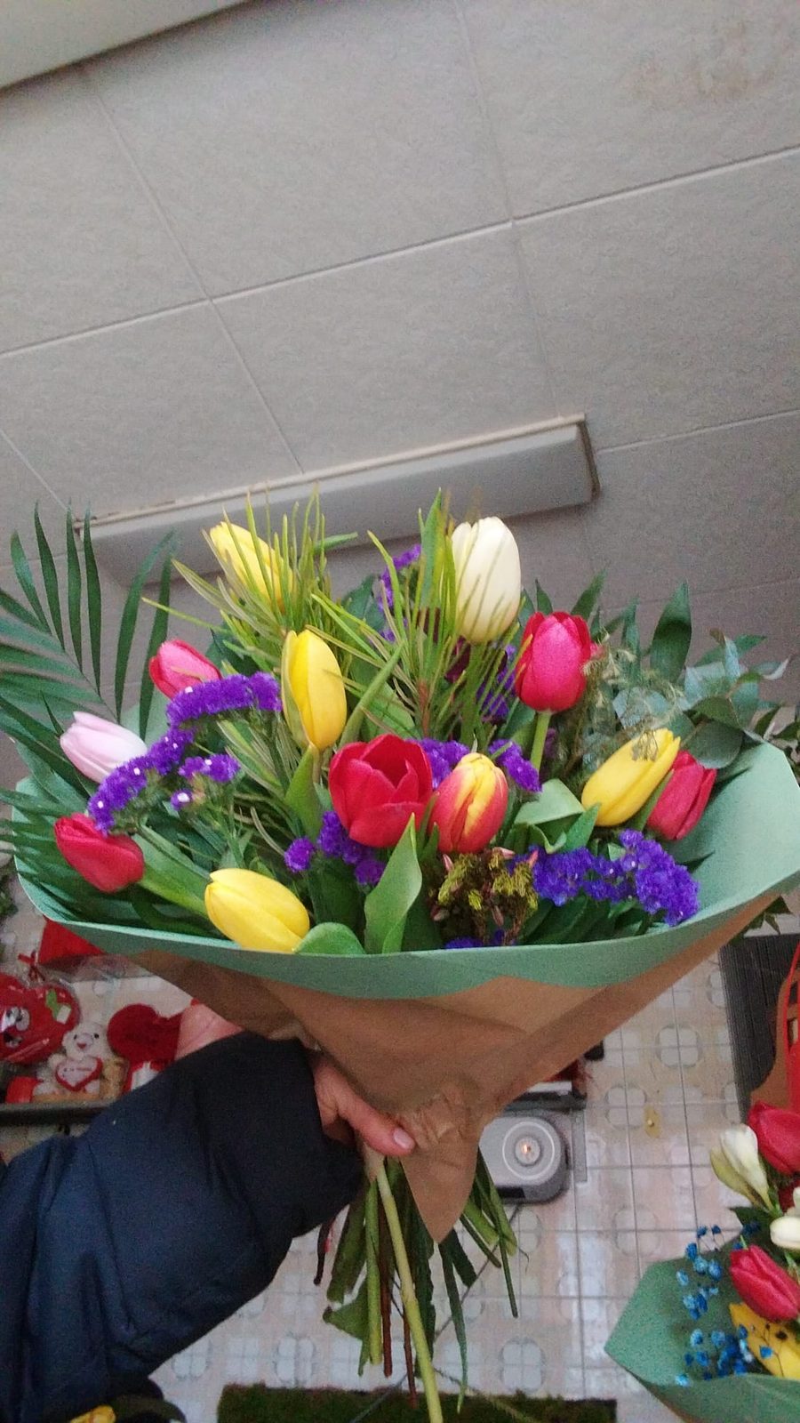 Ramo de tulipanes de colores